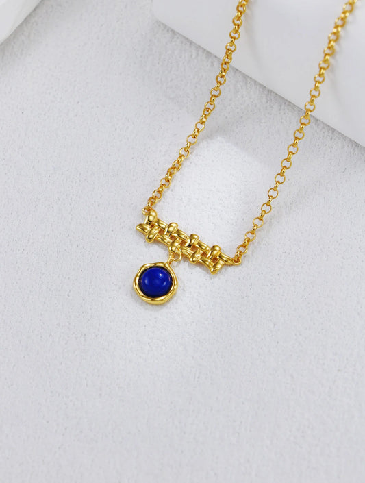 Lapis Lazuli Braided Necklace