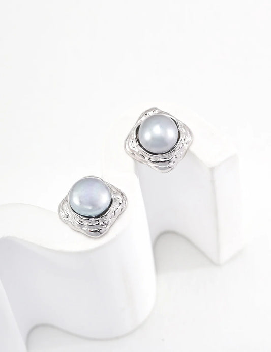 Minimalist Pearl Stud Earrings