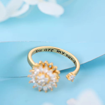 Fidget Rings Stainless Steel Gold-Plated 1st Generation 