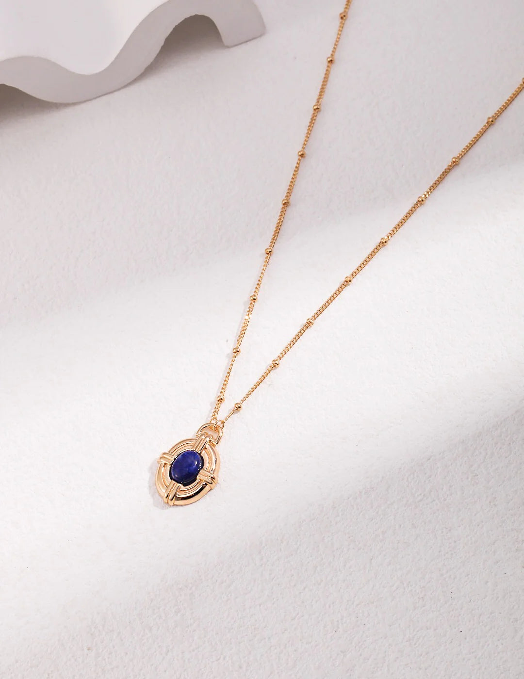 Vintage Style Lapis Lazuli Necklace
