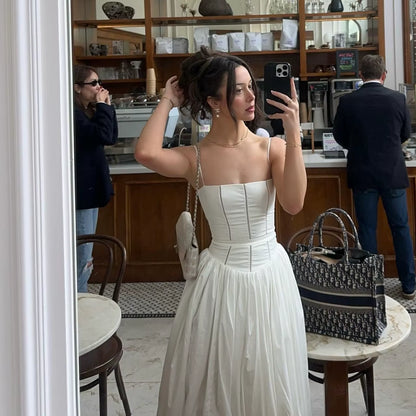 White Floral Print Holiday Dress