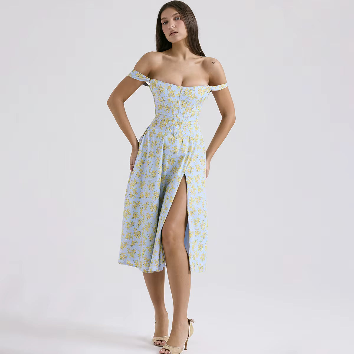 Elegant Summer Corset Dress