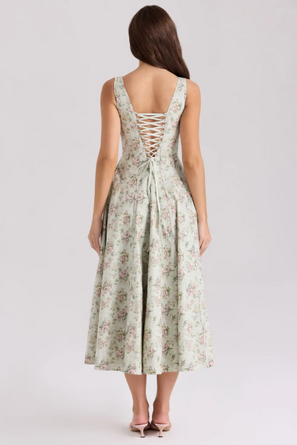 Elegant Lace up Dress