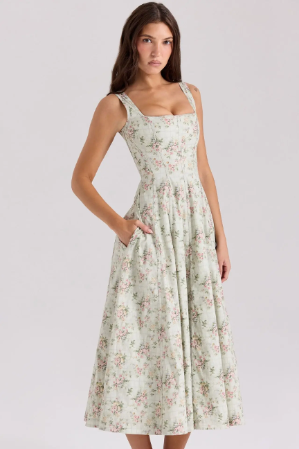 Elegant Lace up Dress