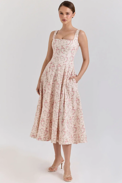 Elegant Lace up Dress