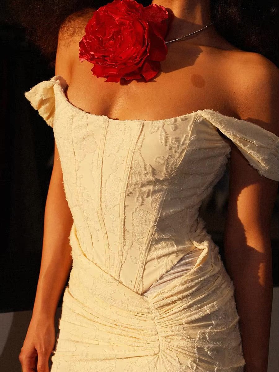 Radiant Gathered Dress