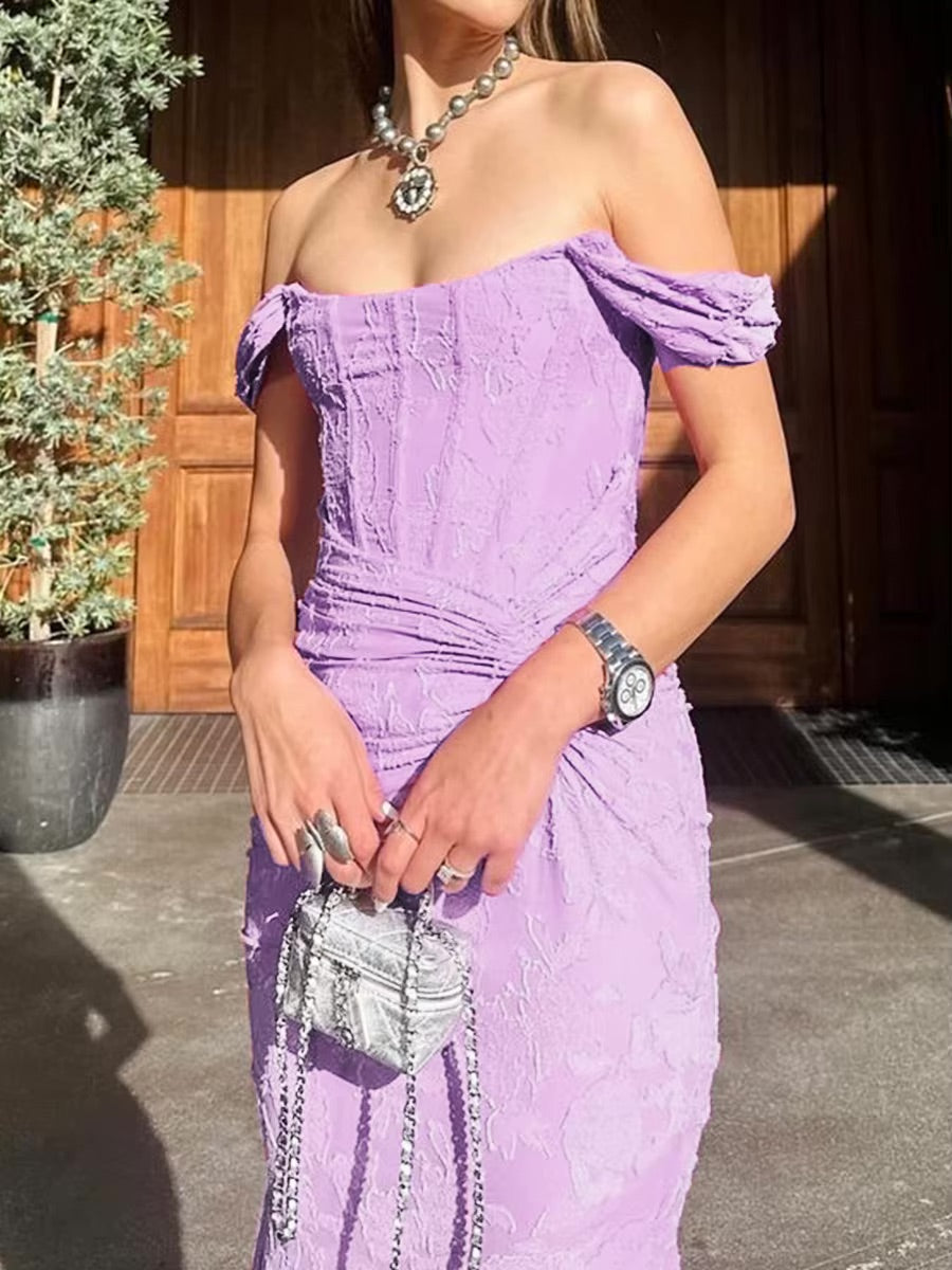 Radiant Gathered Dress