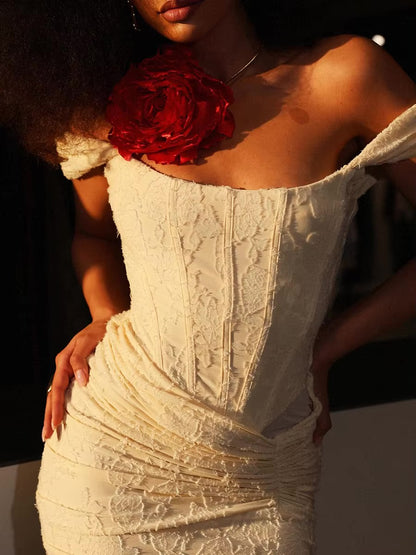 Radiant Gathered Dress