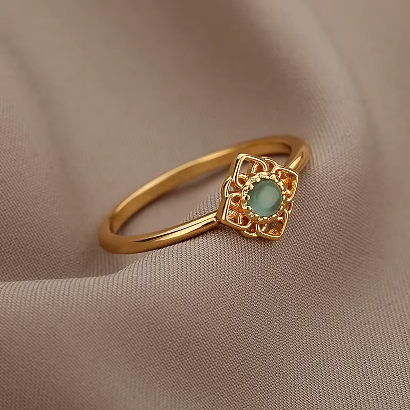 Green Opal Ring