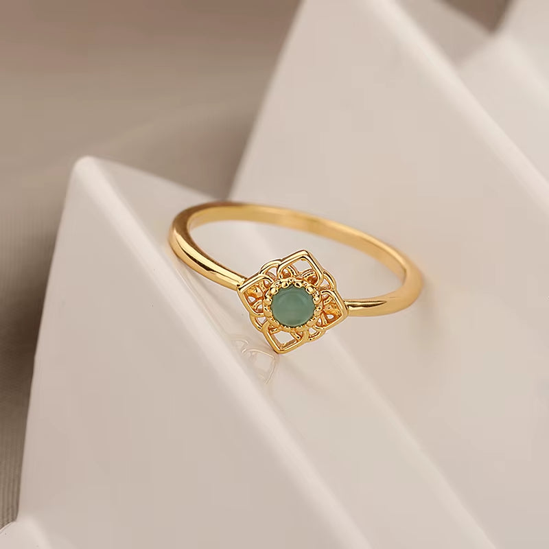 Green Opal Ring