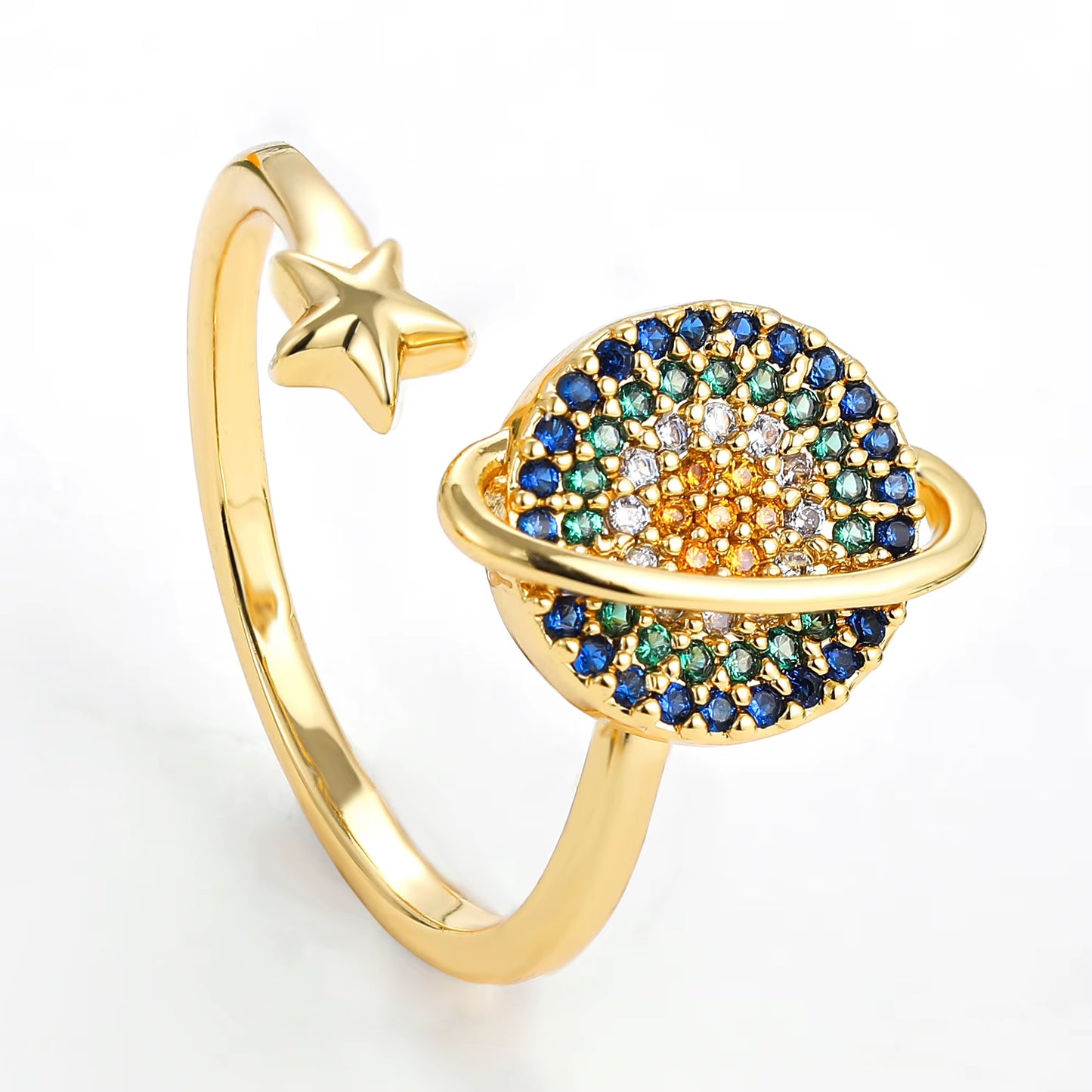 Fidget Rings Stainless Steel Gold-Plated 1st Generation 