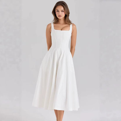 Elegant Lace up Dress