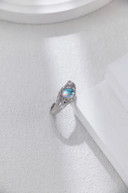 Minimalist Moon Stone Ring