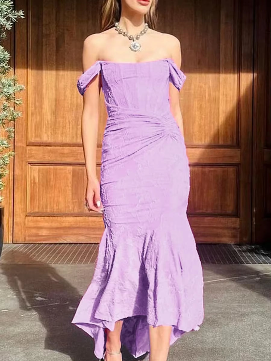 Radiant Gathered Dress