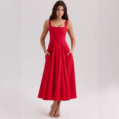 Elegant Lace up Dress